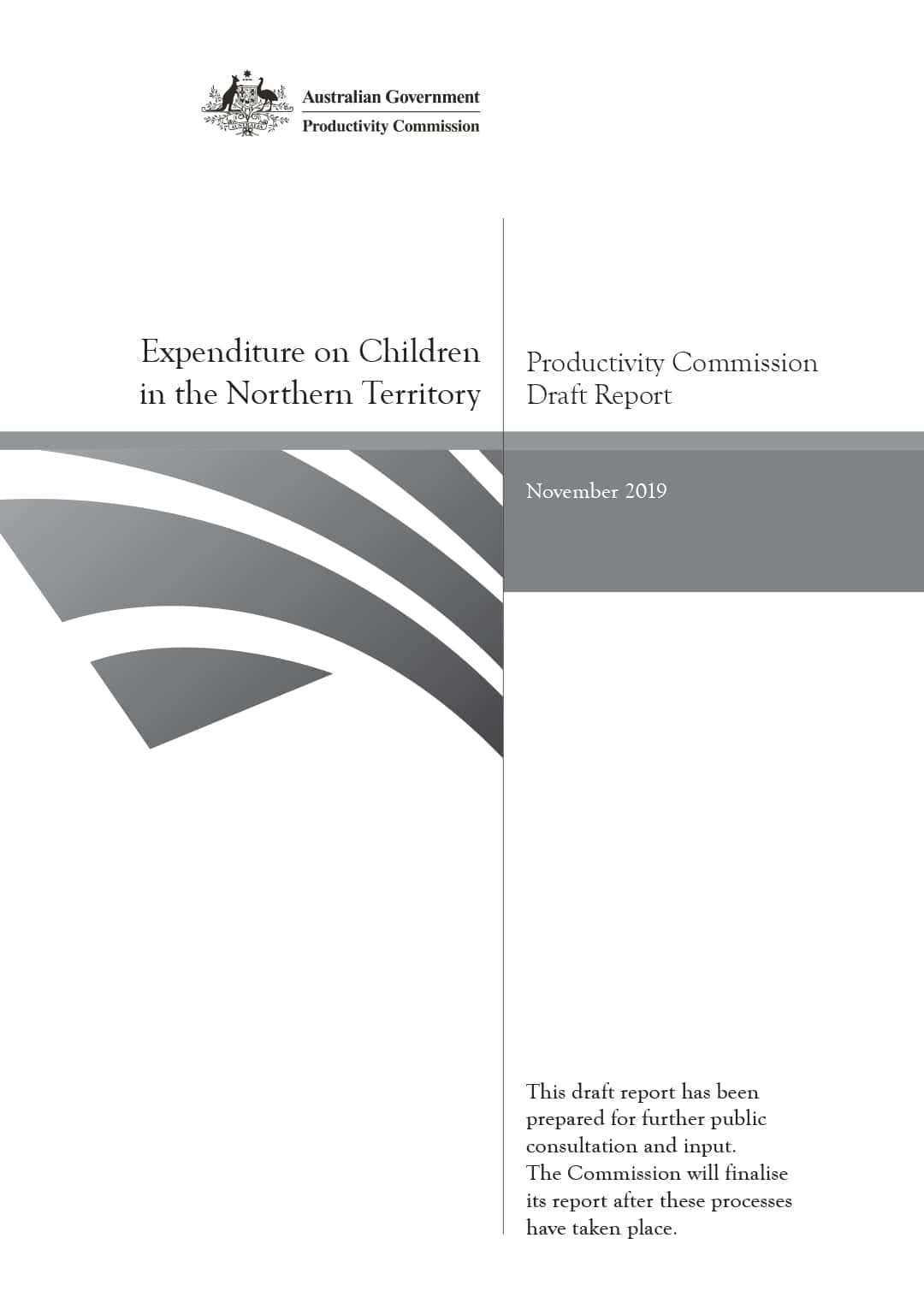 Productivity Commission - Expenditure on Children in the Northern Territory