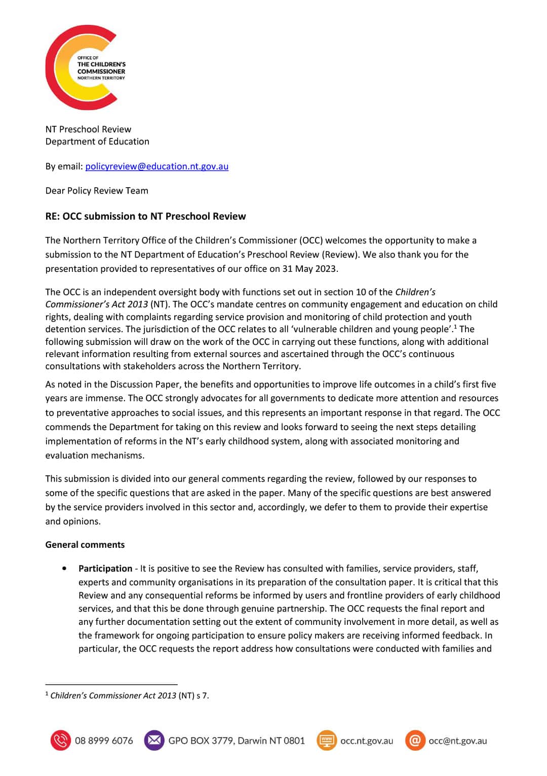 NT Preschool Review (Redacted)