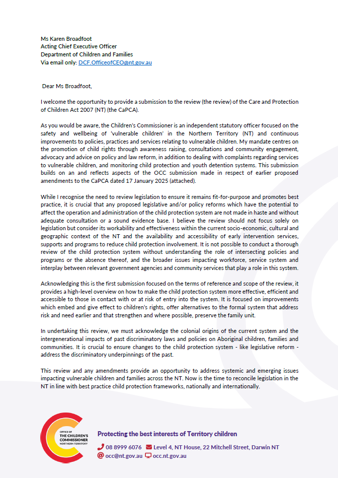 Submission to the CAPCA Review May 2025